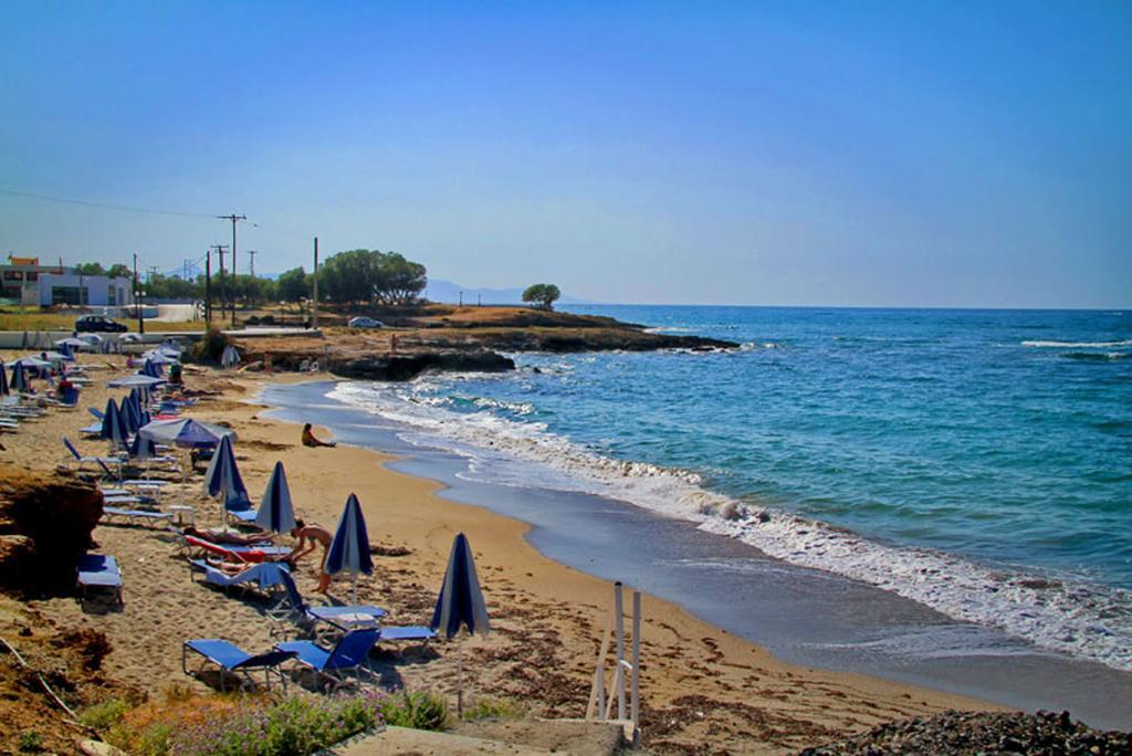 Sea View Beachfront Villa Peri Gouves Zimmer foto
